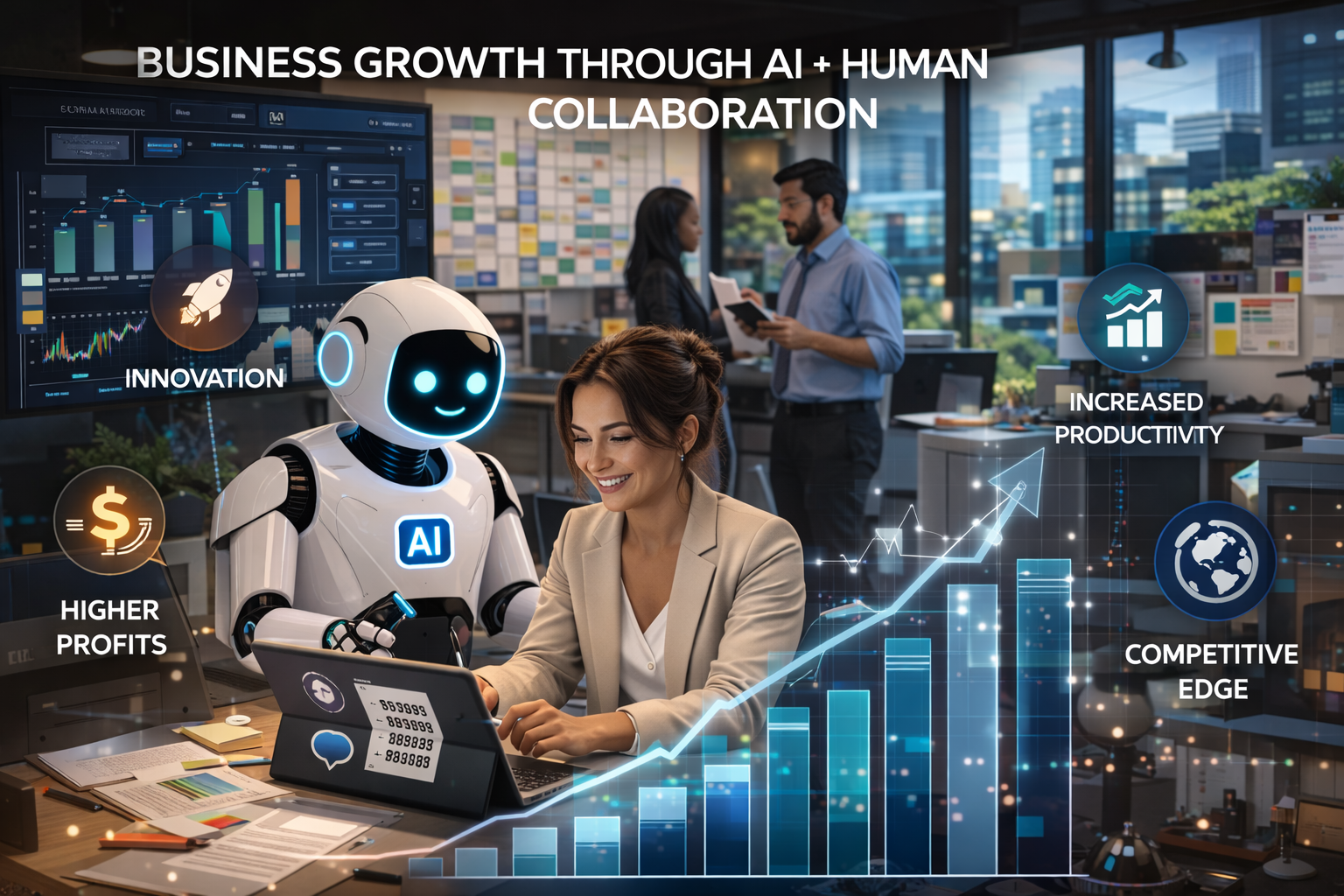Business growth through AI and human collaboration